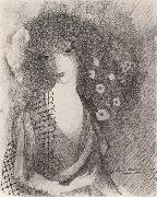 Marie Laurencin Woman wearing the shawl painting